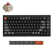 Klawiatury - Keychron V1 Ultra 8K klawiatura Uniwersalne Bluetooth QWERTY Czarny V1U-D1 - miniaturka - grafika 1