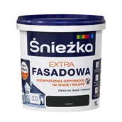 Farby zewnętrzne - Farba fasadowa Extra czarny 1 l Śnieżka - miniaturka - grafika 1