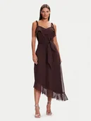 Sukienki - Vero Moda Sukienka koktajlowa Sabrina 10344471 Brązowy Regular Fit - miniaturka - grafika 1