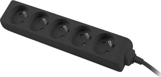 Konnoc DX-5F 3m pětizásuvka ČERNÁ 434361,00
