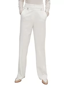 Spodnie damskie - Comma Damskie spodnie rekreacyjne, 0120 białe, 46 2110573 - grafika 1