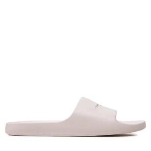 Klapki Tommy Jeans Tjw Printed Pu Pool Slide EN0EN02693 Écru - Klapki i japonki damskie - miniaturka - grafika 1