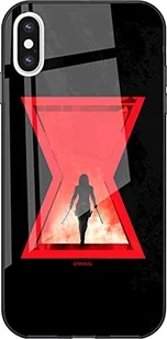ERT GROUP etui na telefon Apple Iphone XS Max, case oryginalny i oficjalnie licencjonowany przez Marvel, wzór Black Widow 009, wykonany z hartowanego szkła, optymalnie dopasowany, etui ochronne - Etui i futerały do telefonów - miniaturka - grafika 1