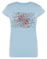 Koszulki i topy damskie - T-Shirt damski kolorowy nadruk Abstrakcja r.XXL - miniaturka - grafika 1