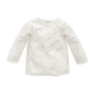 Kaftaniki dla niemowląt - PINOKIO KAFTAN WIAZANY LOVELY DAY BABYBLUE ECRU 50 - miniaturka - grafika 1