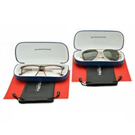 Akcesoria do okularów - ZESTAW 6 PRODUKTÓW - 2x Etui na okulary granatowe + 2x Ściereczka z mikrofibry + 2x Pokrowiec - miniaturka - grafika 1