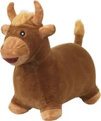 Zabawki na biegunach - KREA Hop And Bounce Plush Jersey Cow - miniaturka - grafika 1