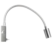 Lampy ścienne - Redlux Kinkiet VERSA ścienna Nikiel mat 230V LED 3W 40° 3000K, R10602, - miniaturka - grafika 1