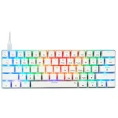 Klawiatury - MAD DOG GK850W Gateron Red Biała - miniaturka - grafika 1