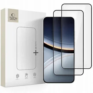 Szkło hartowane Tech-Protect Glass Fit+ Xiaomi Poco F7 5G Black [2 PACK] - Szkła hartowane na telefon - miniaturka - grafika 1
