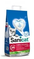 Żwirek dla kotów - Sanicat 7Days Aloe Vera 4L - niezbrylający żwirek o zapachu aloesu - miniaturka - grafika 1