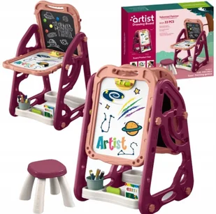 Dwustronna Tablica Magnetyczna z Krzesłem Kreatywna Mały Artysta Akcesoria - Tablice dla dzieci Dwustronna Tablica Magnetyczna z Krzesłem Kreatywna Mały Artysta Akcesoria - Tablice dla dzieci - miniaturka - grafika 1