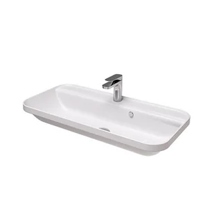 Hidra Gio Evolution Umywalka wpuszczana w blat 80x40 cm biały połysk G280.001 - Umywalki - miniaturka - grafika 1