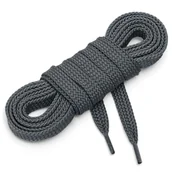 Akcesoria obuwnicze - Sznurówki sznurowadła płaskie 7 mm c szary 75 cm - miniaturka - grafika 1