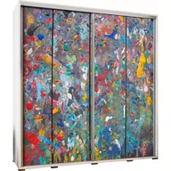 Szafy - Szafa 205 z Grafiką Kolorowe Drewno Penelopa Maridex Biały Mat - miniaturka - grafika 1