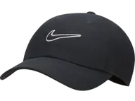 Czapki i chusty sportowe męskie - Czapka Z Daszkiem Nike Club Bejsbolówka Fb5369-010 Czarna Regulowana M/L - miniaturka - grafika 1