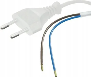 Kabel zasilający PremiumCord PREMIUMCORD Kabel Flexo síťový dvoužilový 230V s vidlicí 3m bílý - Kable - miniaturka - grafika 1