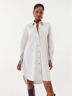 Patrizia Pepe Sukienka koszulowa 8A1201/A23-S659 Szary Relaxed Fit - Sukienki - miniaturka - grafika 1