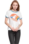 Koszulki i topy damskie - Wrangler, T-shirt damski, Regular Tee Egret Off White W7383Evio, rozmiar XS - miniaturka - grafika 1