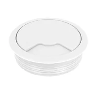 Zawiasy, okucia i inne akcesoria - Przelotka do kabli biała - miniaturka - grafika 1