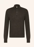 Swetry męskie - Calvin Klein Sweter Typu Troyer grau - miniaturka - grafika 1