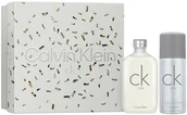 Zestawy kosmetyków damskich - Zestaw unisex Calvin Klein CK One Woda toaletowa 100 ml + Dezodorant 150 ml (3616304678134) - miniaturka - grafika 1