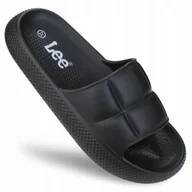 Klapki i japonki damskie - KLAPKI damskie BASENOWE plażowe LEE MAYA piankowe lekkie czarne modne 40 - miniaturka - grafika 1