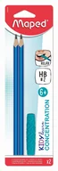 Gryzaki dla dzieci - Ołówek KidyLearn Hb 2szt + nakładka/gryzak Maped - miniaturka - grafika 1