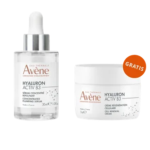 Avene Hyaluron Activ B3, skoncentrowane serum wypełniające, 30 ml + krem odbudowujący komórki, 7 ml gratis - Zestawy kosmetyków damskich - miniaturka - grafika 1