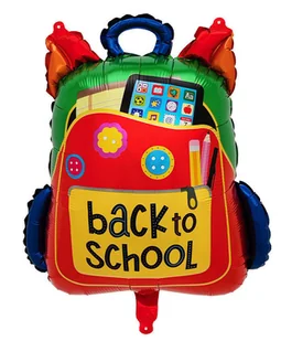 Balon Foliowy Plecak Szkolny "Back to School" (64cm*54cm) - Balony i akcesoria - miniaturka - grafika 1