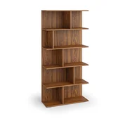 Regały biurowe - Regał CASCADE, 800x300x1766 mm, orzech - miniaturka - grafika 1