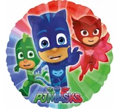 Urodziny dziecka - Amscan Balon foliowy ogrągły PJ Masks okrągły 43cm 3467201 - miniaturka - grafika 1