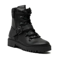 Botki damskie - Guess Botki OKLEE z dodatkiem skóry - miniaturka - grafika 1