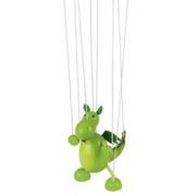 Figurki dla dzieci - Goki Smok marionetka drewniana 42 cm Gollnest & Kiesel GmbH & Co KG - miniaturka - grafika 1