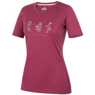Koszulka damska MOOA Merino Lyolite Bloom 150 Short Rozmiar: M / Kolor: różowy - Koszulki sportowe damskie - miniaturka - grafika 1