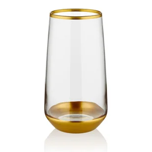 Zestaw 6 szklanek Mia Glam Gold, 380 ml - Szklanki - miniaturka - grafika 1