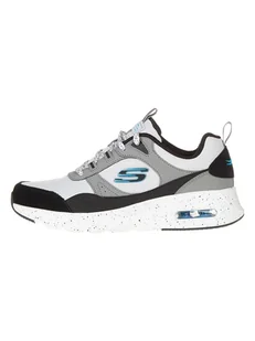 Skechers Skórzane sneakersy "Air Court Yatton" w kolorze czarno-biało-szarym - Trampki męskie - miniaturka - grafika 1