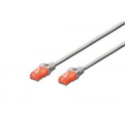 Kable światłowodowe - Digitus Patch cord U/UTP kat.6 PVC 5m szary DK-1612-050 - miniaturka - grafika 1