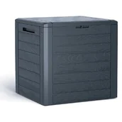 Skrzynie ogrodowe - Skrzynia Ogrodowa - Domowa Woodebox 140L Antracyt - miniaturka - grafika 1