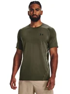 Koszulki sportowe męskie - Under Armour Koszulka sportowa w kolorze khaki - miniaturka - grafika 1