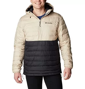 Columbia Męska kurtka Powder Lite izolowana w stylu anorakowym, Antyk Fossil/czarny, XL - Kurtki męskie - miniaturka - grafika 1