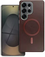 Etui i futerały do telefonów - Futerał GENTLEMAN MAG COVER kompatybilny z MagSafe do SAMSUNG S25 FE brązowy - miniaturka - grafika 1