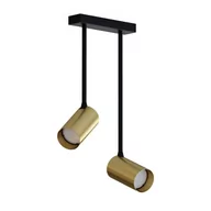 Lampy sufitowe - Nowodvorski Lampa 2 punktowa natynkowa MONO LONG II 10W GU10 mosiądz 7733 - miniaturka - grafika 1