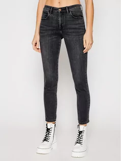 Spodnie damskie - Wrangler Jeansy W27HZJ29K Czarny Skinny Fit - grafika 1