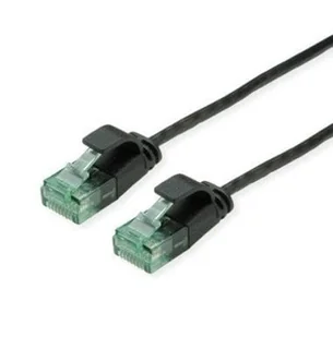ROLINE RM UTP Data Center Patch Cord Cat.6A Class EA, wąski, czarny, 3 m - Patchcordy - miniaturka - grafika 1