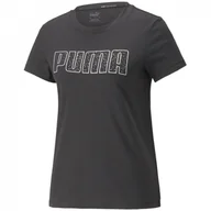 Koszulki sportowe damskie - Koszulka damska Puma Stardust Crystalline Short Sleeve Tee Rozmiar: M / Kolor: czarny - miniaturka - grafika 1