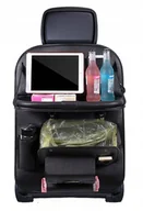Akcesoria do bagażników dachowych - ORGANIZER Samochodowy STOLIK EkóSkóra TABLET KUBEK CHUSTECZKI dla DZIECI XL - miniaturka - grafika 1
