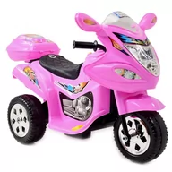 Pojazdy elektryczne dla dzieci - Super-Toys Motorek  dla maluszka różowy - miniaturka - grafika 1