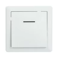 Wyłączniki światła i elektryczne - LEXMAN Włącznik schodowy z podświetleniem SLIM  biały  LEXMAN - miniaturka - grafika 1