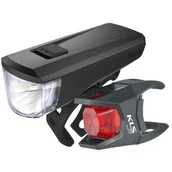 Lampki rowerowe - Kellys Zestaw oświetlenia KLS NOBLE - miniaturka - grafika 1